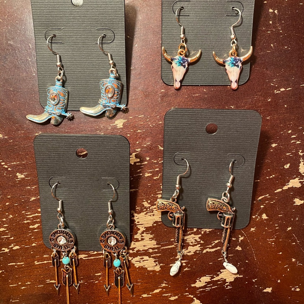 Handmade hook back earrings